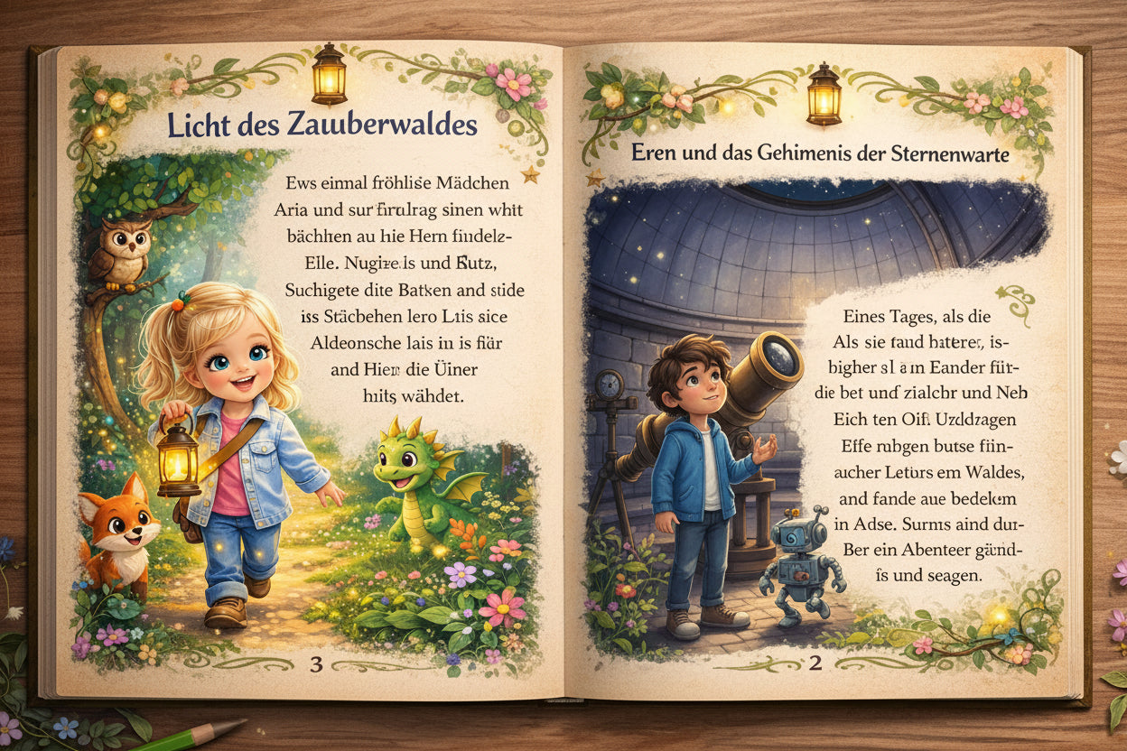 Personalisierte Kinder-Geschichte – Dein Kind als Held | Arvenzo